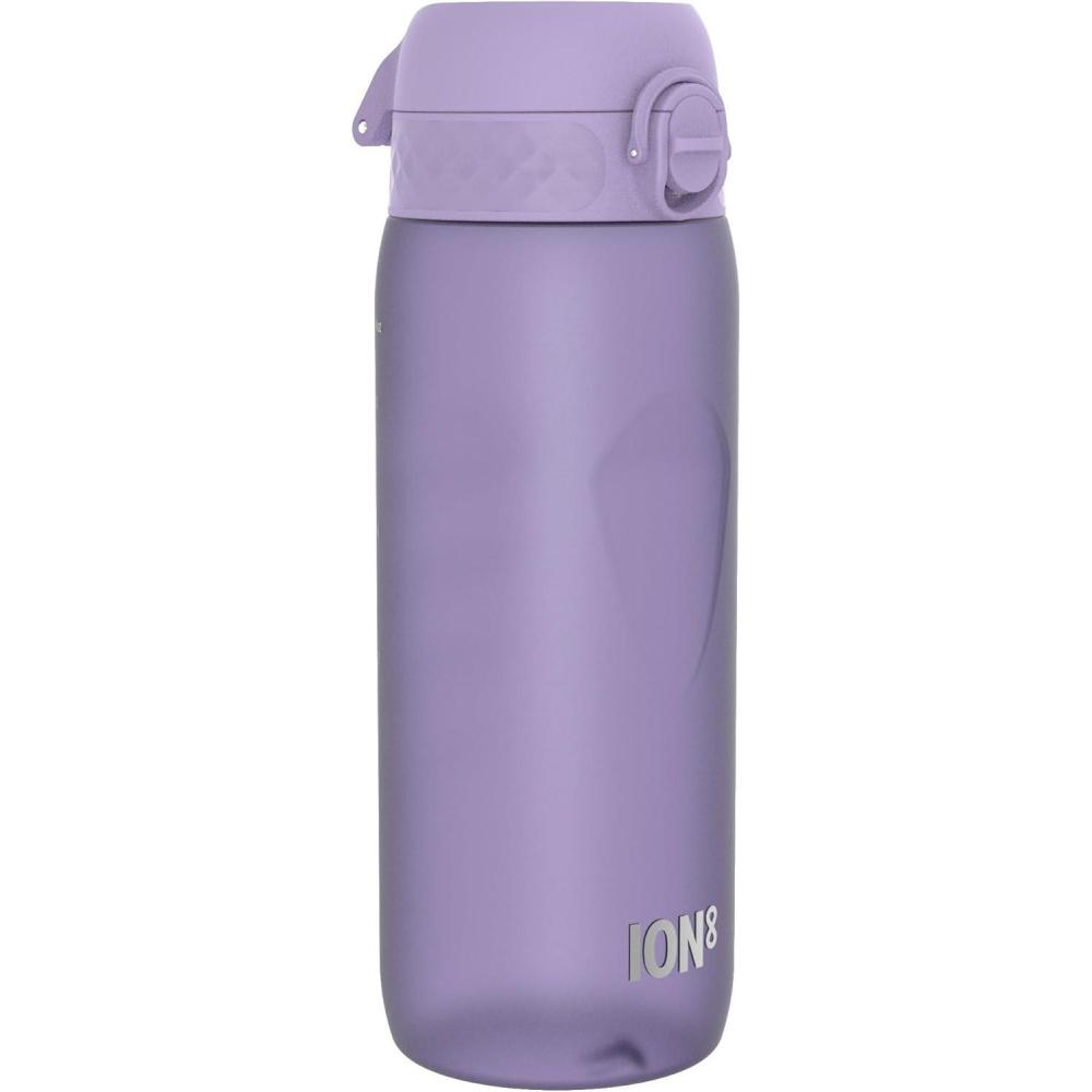 image:imageION8 Gourde 750 ml AntiFuite Sports Facile Ouvrir Verrouillage Scuris Lavable en Lavevaisselle Poigne de Transport Couvercle Rabattable Sans BPA Poigne ProfileViolet Clair
