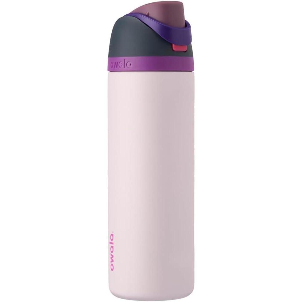 image:imageOwala FreeSip gourde isotherme en inox avec paille et couvercle 710 ml  sans BPA garde frais pendant 24 heures pour le sport et les voyages Foggy TideDreamy Field