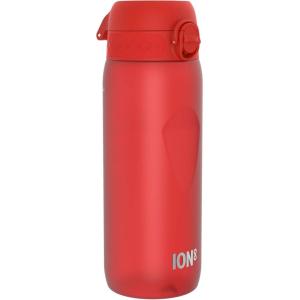 ION8 Gourde, 750 ml, Anti-Fuite, Sports, Facile à Ouvrir, Verrouillage Sécurisé, Lavable en Lave-vaisselle, Poignée de Transport, Couvercle Rabattable, Sans BPA, Poignée Profilée(Rouge)