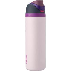 Owala FreeSip gourde isotherme en inox avec paille et couvercle, 710 ml – sans BPA, garde frais pendant 24 heures pour le sport et les voyages, Foggy Tide(Dreamy Field)