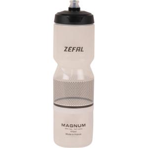 ZEFAL Pack Magnum – Deux Bidons Vélo Grande Contenance, Gourde Vélo/VTT et Sport Réutilisable sans BPA – Bidon Eau Soft Couvercle Vissable – Fabriqué en France – Noir (Translucide), 2 x 975 ML(Lot de 1)