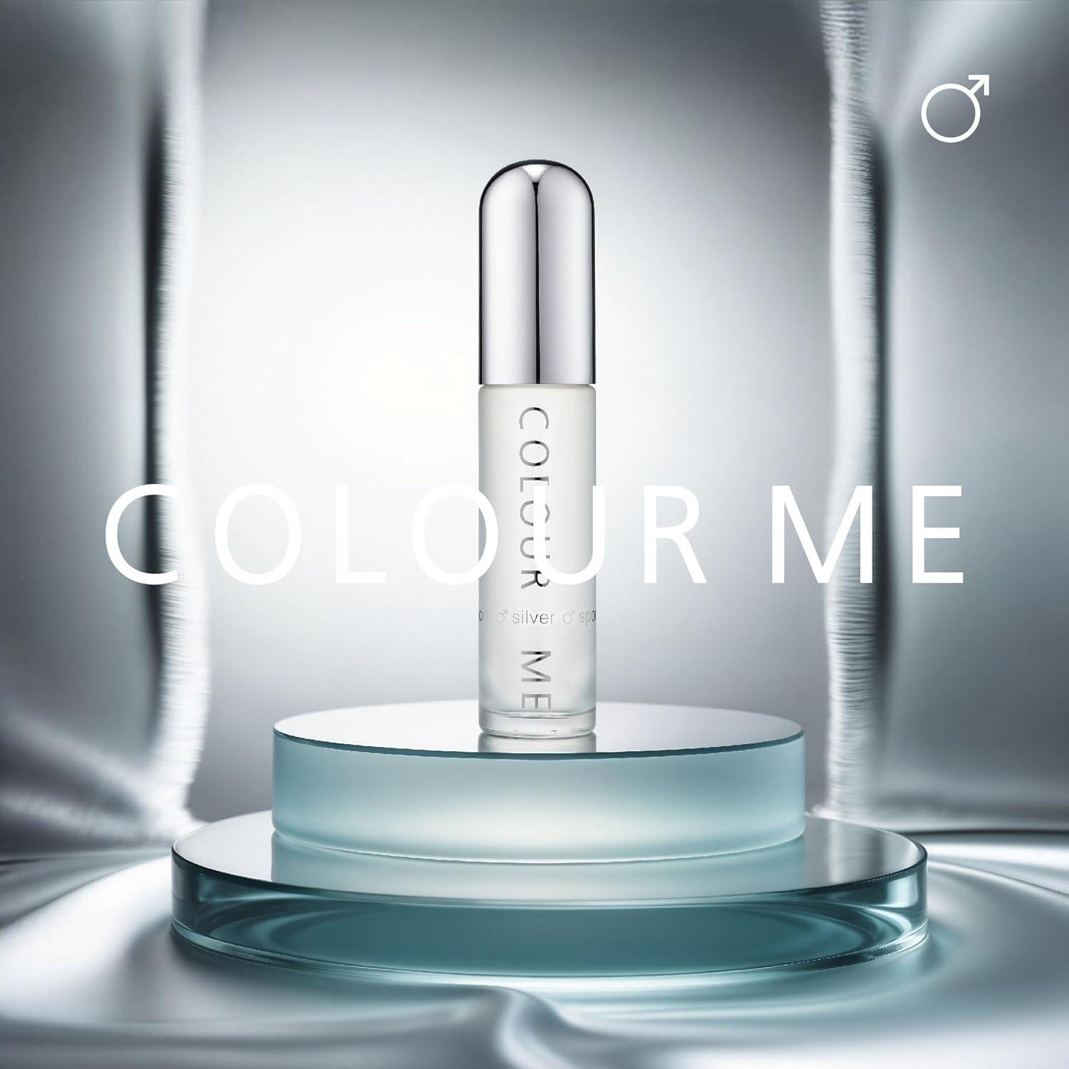 image:imageCOLOUR ME Silver Sport Parfum pour homme Eau de parfum pour homme 100 ml Parfum de luxe50 ml Lot de 1