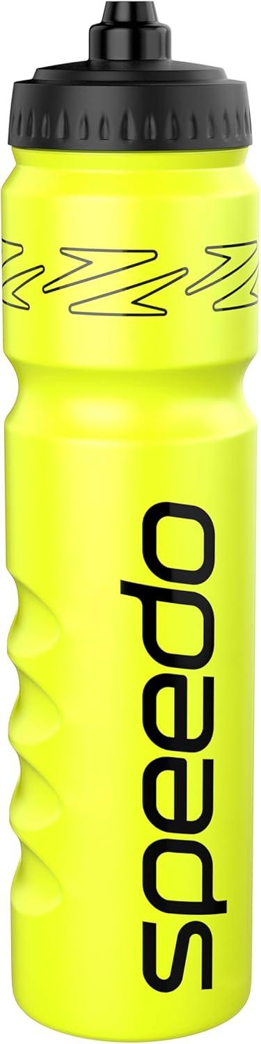 image:imageSpeedo Bouteille deau de 1 litre Design ergonomique transparentnoir taille uniqueHyper Jaune