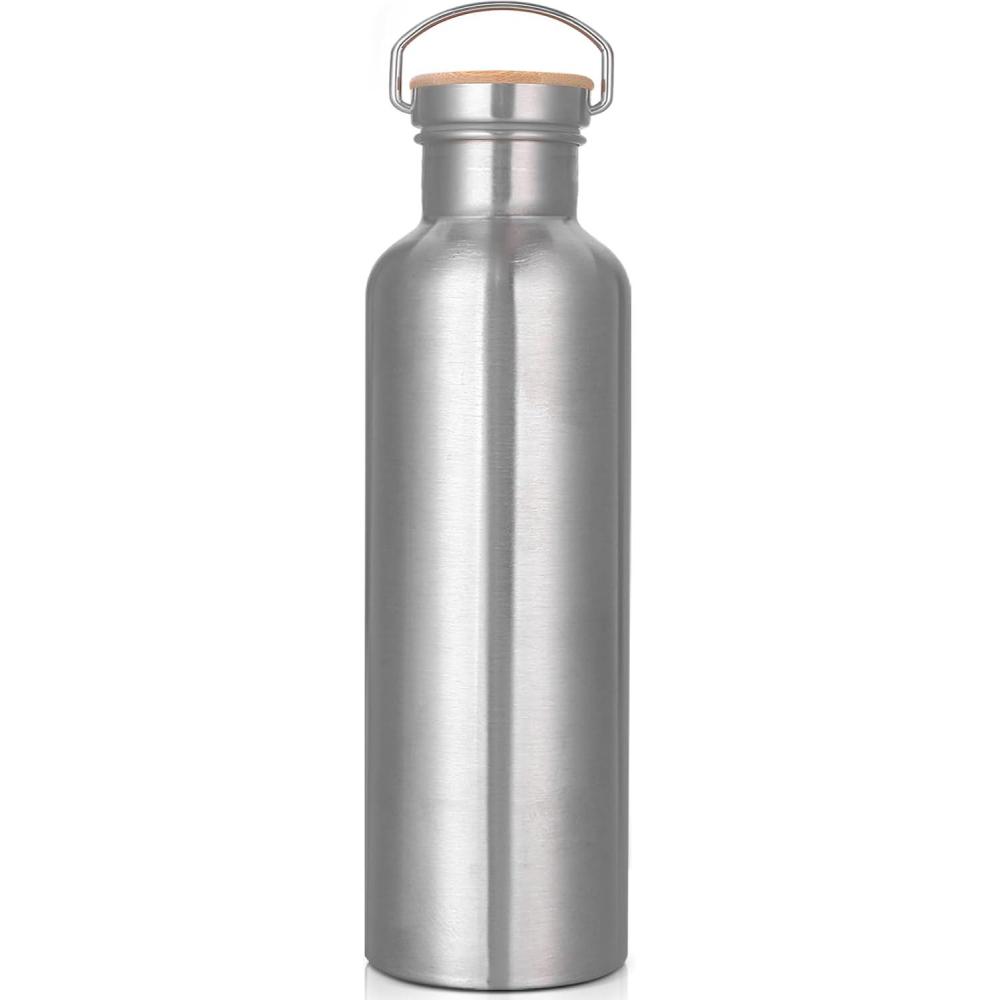 image:imageGourde en Acier Inoxydable 1L Gourde Sport Bouteille deau en mtal rsistante aux fuites sans BPA pour Sport Gym Voyage CampingDouble Paroi