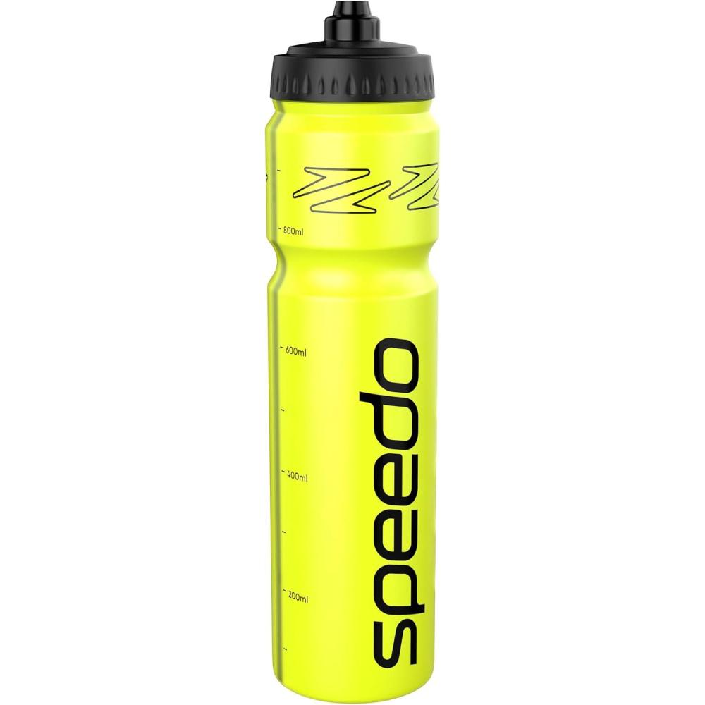 image:imageSpeedo Bouteille deau de 1 litre Design ergonomique transparentnoir taille uniqueHyper Jaune