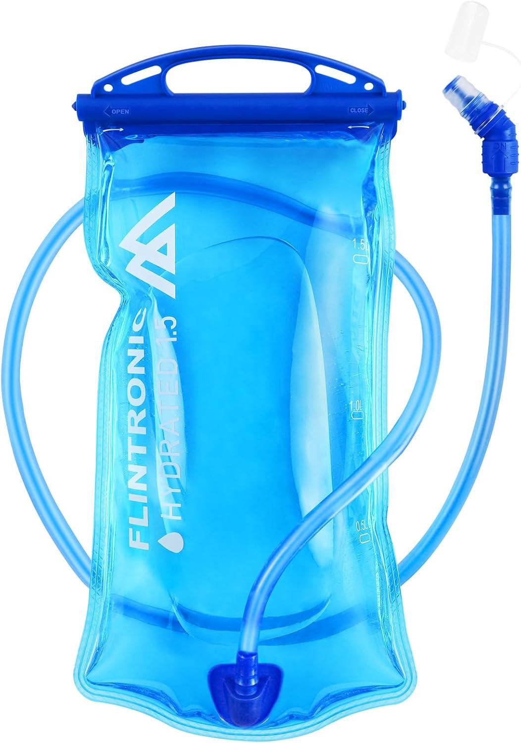 image:imageflintronic Poche Hydratation 2L Poche Eau Rservoir deau de Sport sans BPA Sacs Dhydratation Portable pour la Randonne Camping CyclismeBleu15l