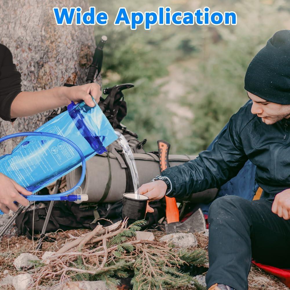 image:imageflintronic Poche Hydratation 2L Poche Eau Rservoir deau de Sport sans BPA Sacs Dhydratation Portable pour la Randonne Camping CyclismeBleua