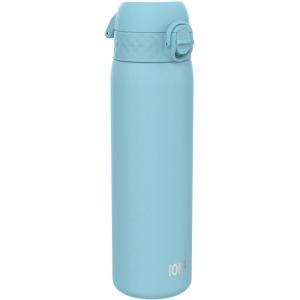 ION8 Gourde Inox Léger, 600ml, Non Isolé, Anti-Fuite, Facile à Ouvrir, Verrouillage Sécurisé, Lavable au Lave-Vaisselle, Poignée de Transport, Durable, Acier Inoxydable, Bleu(Bleu Dalaska)