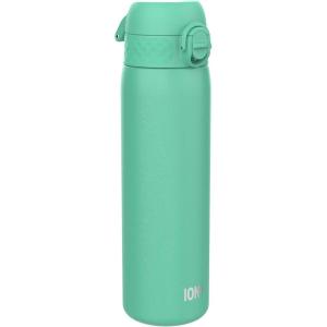 ION8 Gourde Inox Léger, 600ml, Non Isolé, Anti-Fuite, Facile à Ouvrir, Verrouillage Sécurisé, Lavable au Lave-Vaisselle, Poignée de Transport, Durable, Acier Inoxydable, Bleu(Sarcelle)