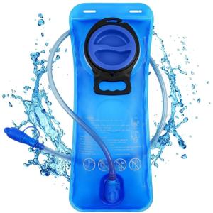 flintronic Poche Hydratation, 2L Poche à Eau, Réservoir d&rsquo;eau de Sport sans BPA, Sacs D&rsquo;hydratation Portable pour la Randonnée Camping Cyclisme(Bleu)