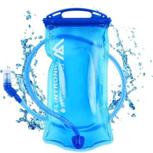 flintronic Poche Hydratation, 2L Poche à Eau, Réservoir d&rsquo;eau de Sport sans BPA, Sacs D&rsquo;hydratation Portable pour la Randonnée Camping Cyclisme(Bleu-1.5l)