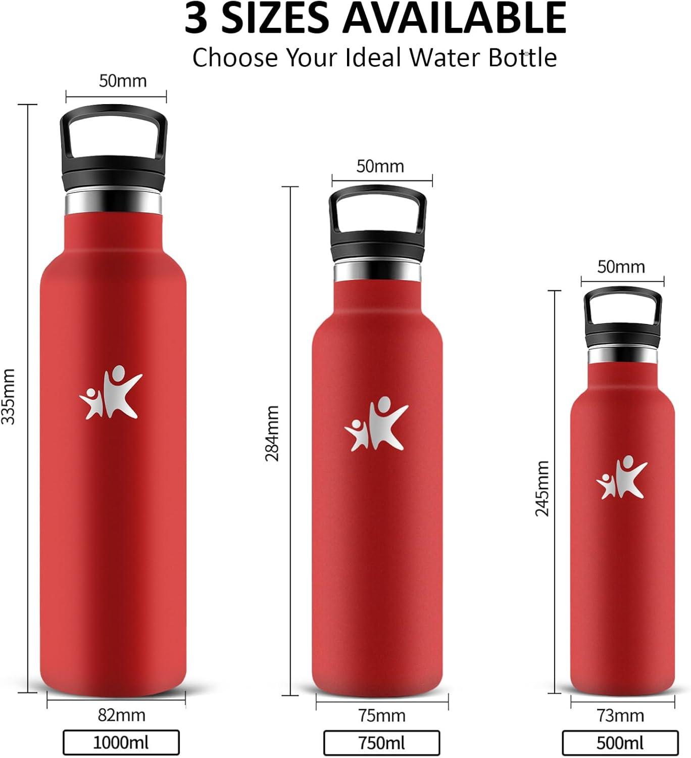 image:imageGourde 1l Gourde Isotherme Sans BPA Bouteille Isotherme Paille Anti Fuite Bouteille Inox Acier Inoxydable 188 Bouteille deau Double Isolation pour Randonne Camping Aptitude SportRouge