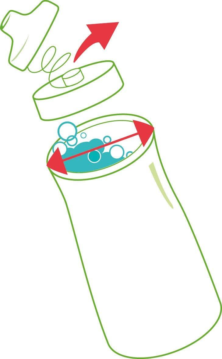 image:imageMaped Picnik Origins Gourde pour Enfants avec Capuchon de Protection Systme AntiGouttes et Etanche en Plastique Sans BPA Rose 430mlBleu