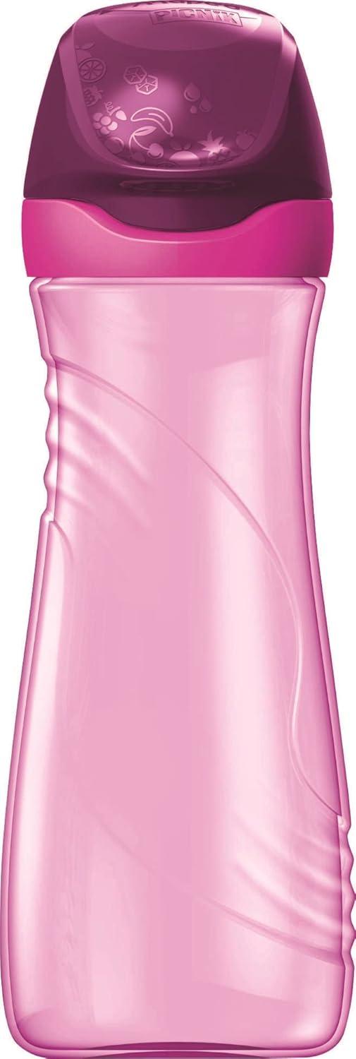 image:imageMaped Picnik Origins Gourde pour Enfants avec Capuchon de Protection Systme AntiGouttes et Etanche en Plastique Sans BPA Rose 430mlRose