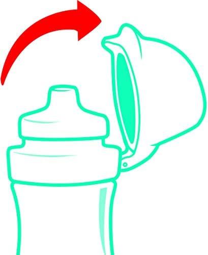 image:imageMaped Picnik Origins Gourde pour Enfants avec Capuchon de Protection Systme AntiGouttes et Etanche en Plastique Sans BPA Rose 430mlRose
