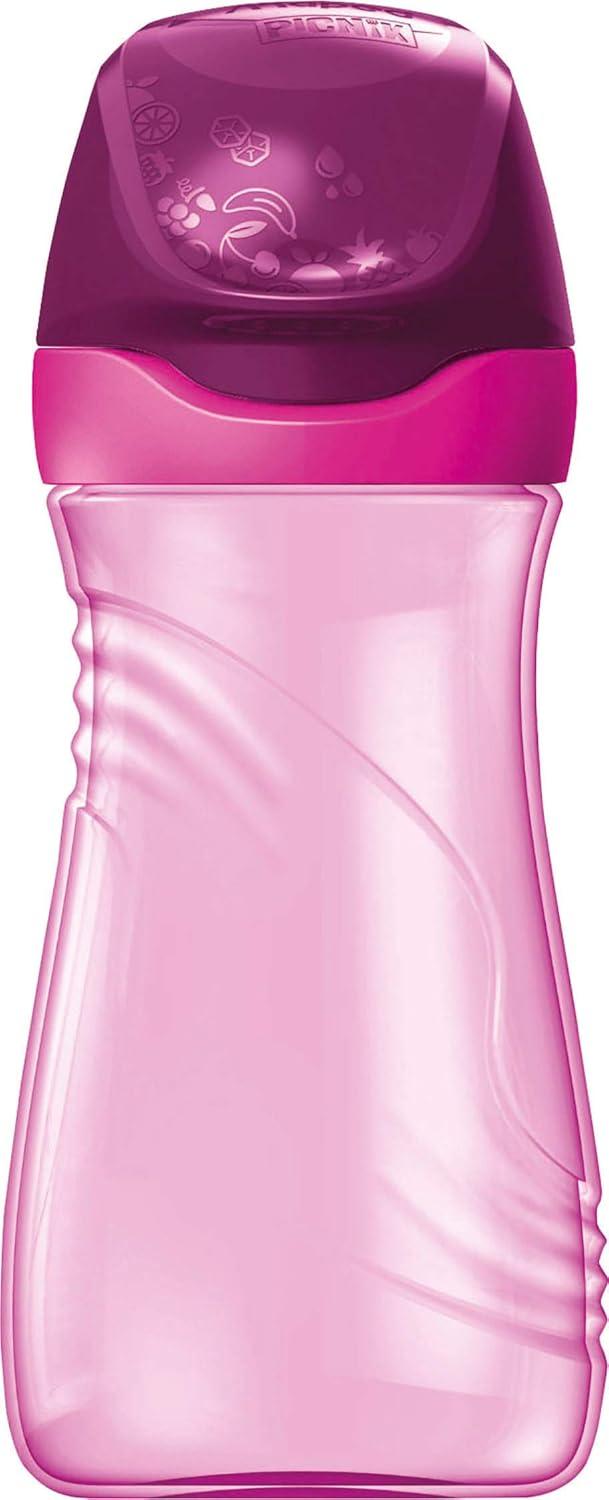 image:imageMaped Picnik Origins Gourde pour Enfants avec Capuchon de Protection Systme AntiGouttes et Etanche en Plastique Sans BPA Rose 430mlRose