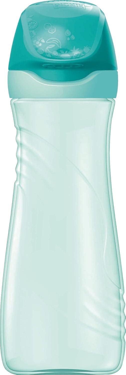 image:imageMaped Picnik Origins Gourde pour Enfants avec Capuchon de Protection Systme AntiGouttes et Etanche en Plastique Sans BPA Rose 430mlTurquoise