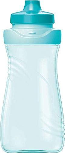 image:imageMaped Picnik Origins Gourde pour Enfants avec Capuchon de Protection Systme AntiGouttes et Etanche en Plastique Sans BPA Rose 430mlTurquoise