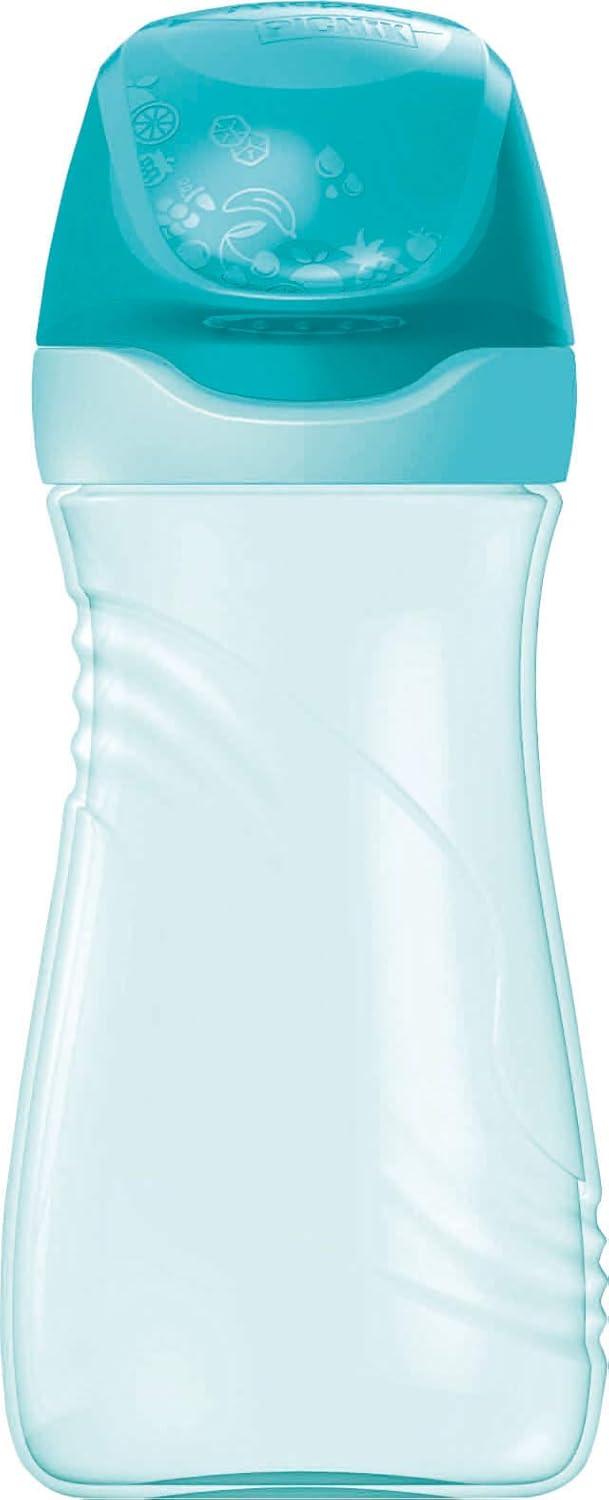 image:imageMaped Picnik Origins Gourde pour Enfants avec Capuchon de Protection Systme AntiGouttes et Etanche en Plastique Sans BPA Rose 430mlTurquoise