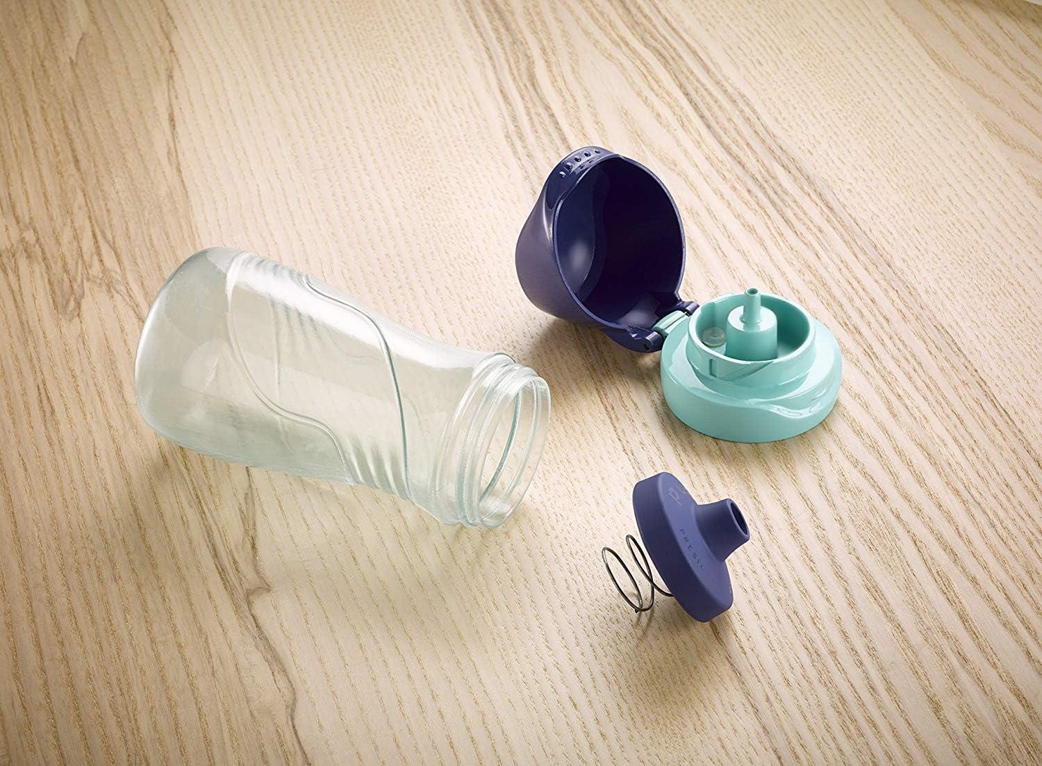 image:imageMaped Picnik Origins Gourde pour Enfants avec Capuchon de Protection Systme AntiGouttes et Etanche en Plastique Sans BPA Rose 430mlTurquoise