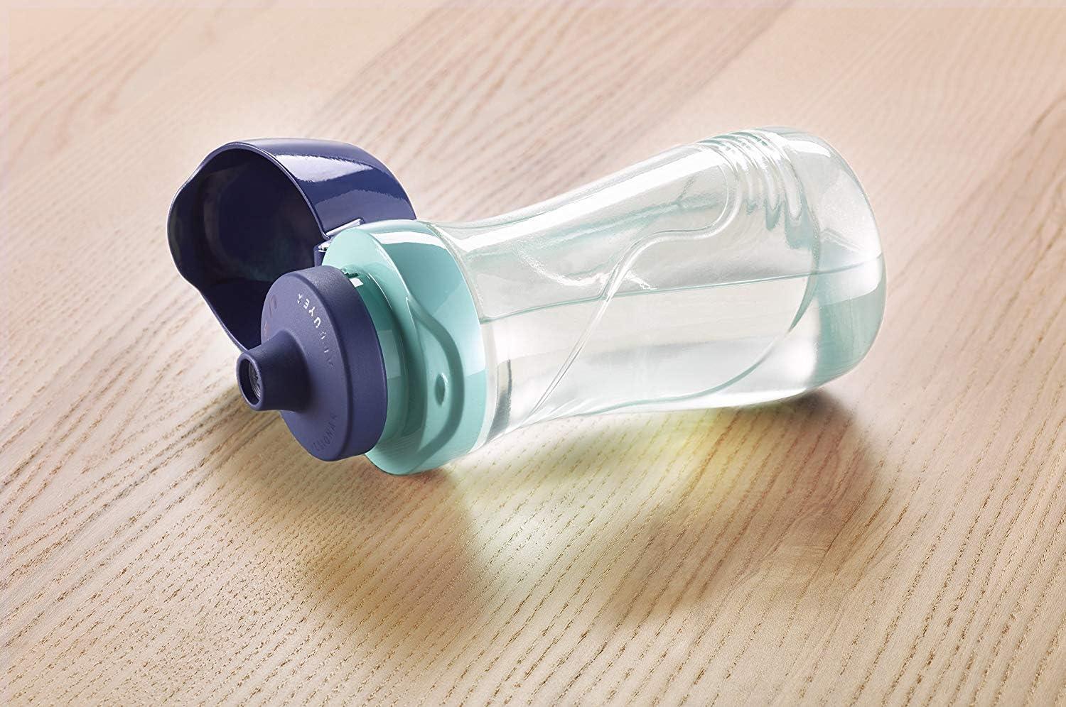 image:imageMaped Picnik Origins Gourde pour Enfants avec Capuchon de Protection Systme AntiGouttes et Etanche en Plastique Sans BPA Rose 430mlTurquoise