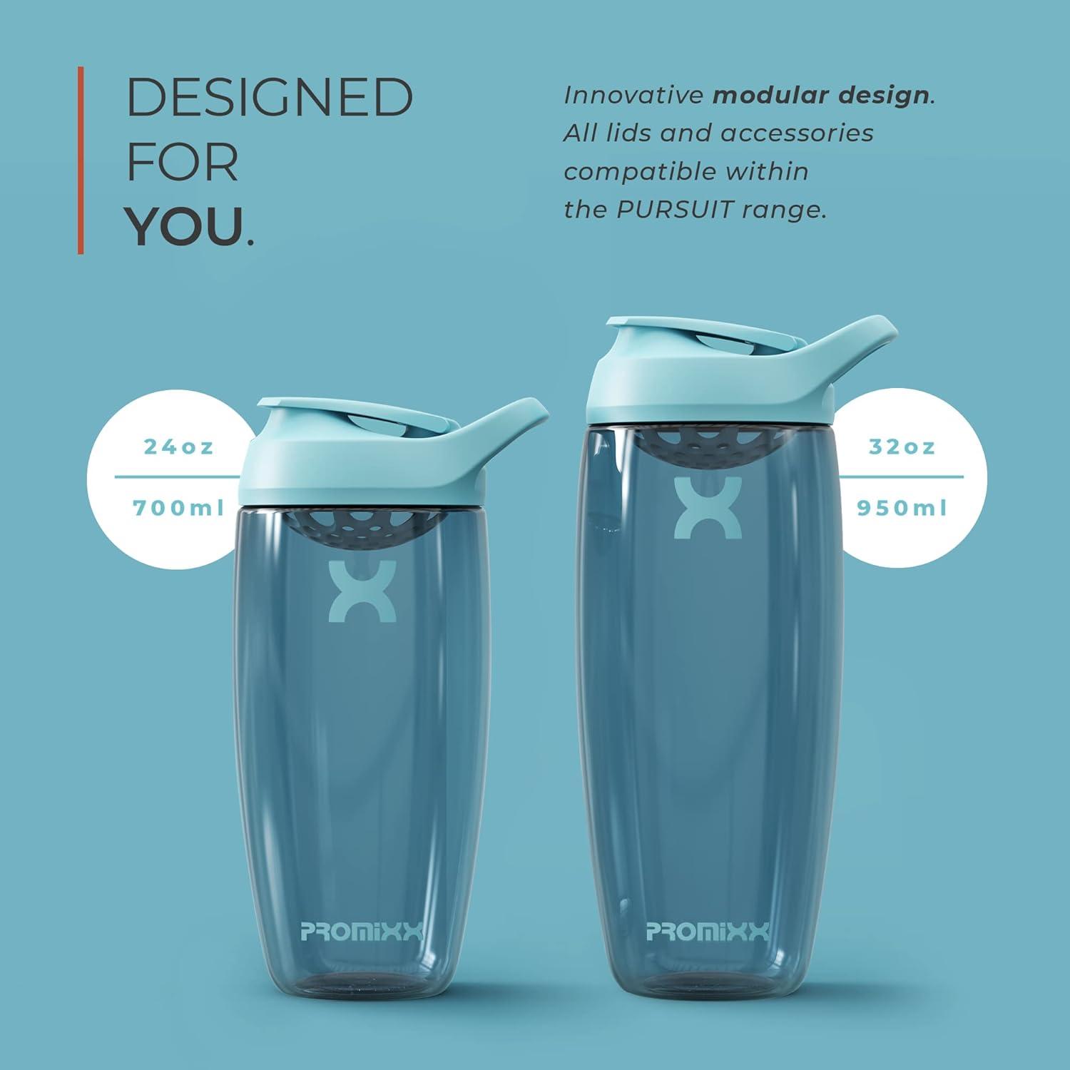 image:imagePromixx PURSUIT bouteille shaker de protines de qualit suprieure pour shakes complmentaires facile nettoyer et durable 950 ml Bleu NuitBleu Ocan Calme