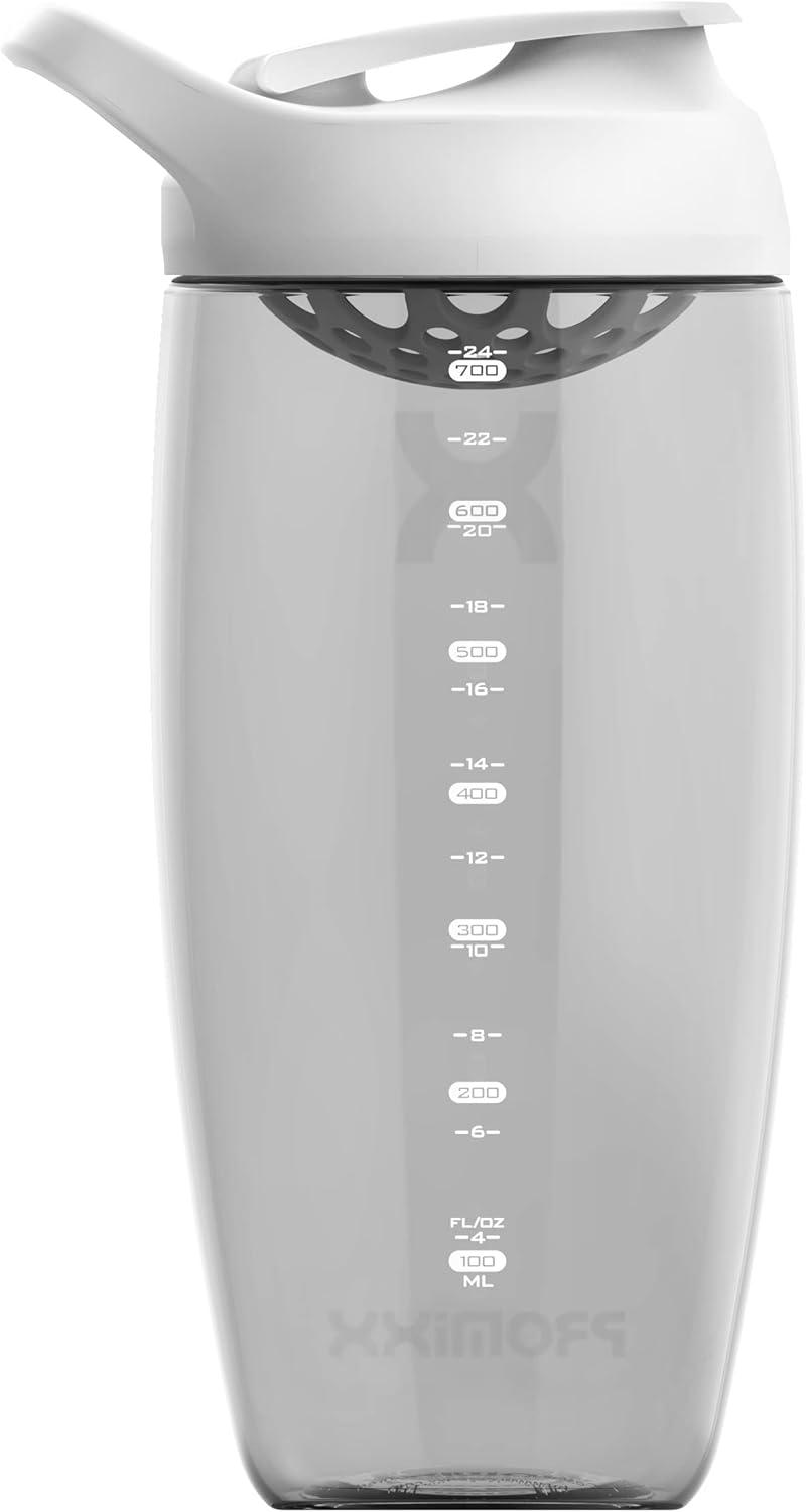 image:imagePromixx PURSUIT bouteille shaker de protines de qualit suprieure pour shakes complmentaires facile nettoyer et durable 950 ml Bleu NuitCramique Blanche