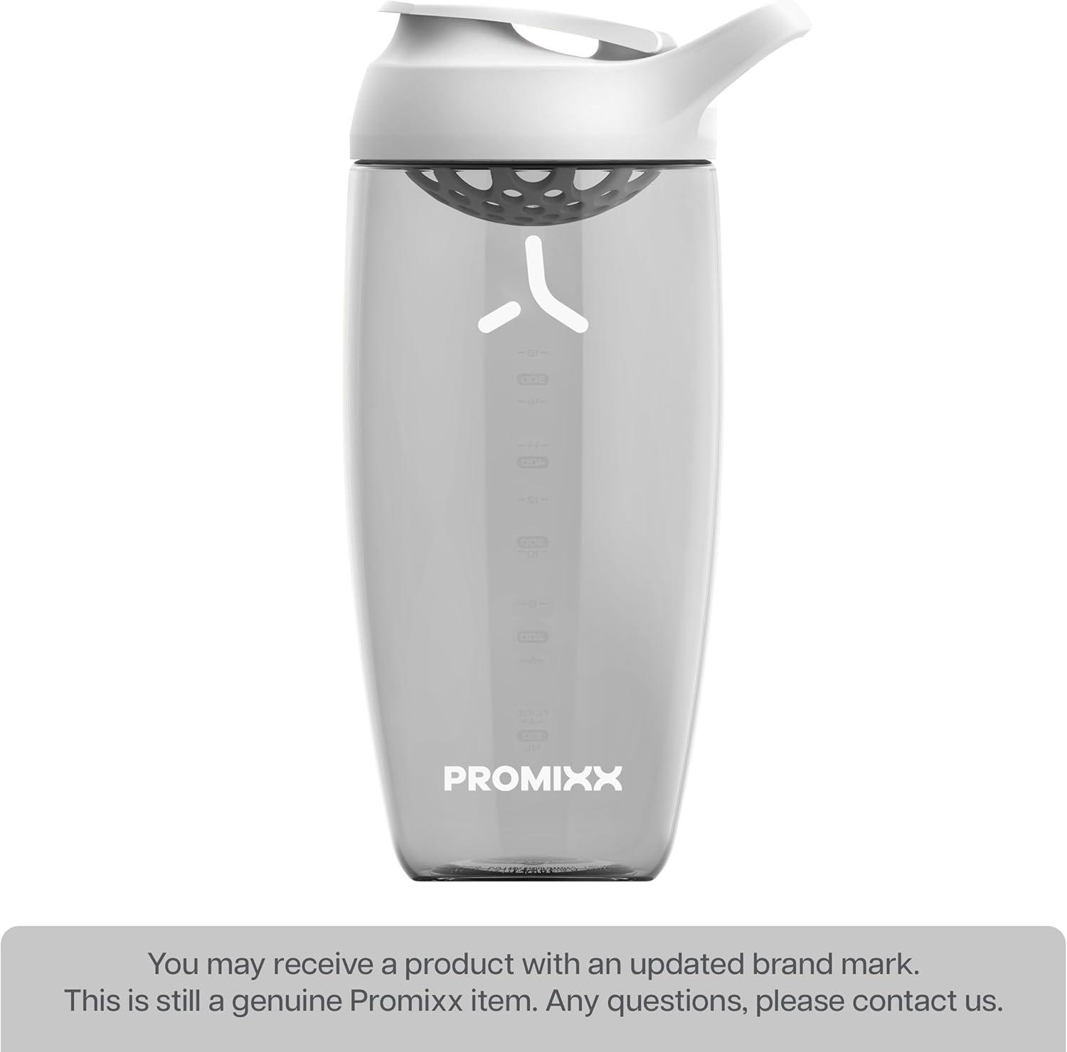 image:imagePromixx PURSUIT bouteille shaker de protines de qualit suprieure pour shakes complmentaires facile nettoyer et durable 950 ml Bleu NuitCramique Blanche