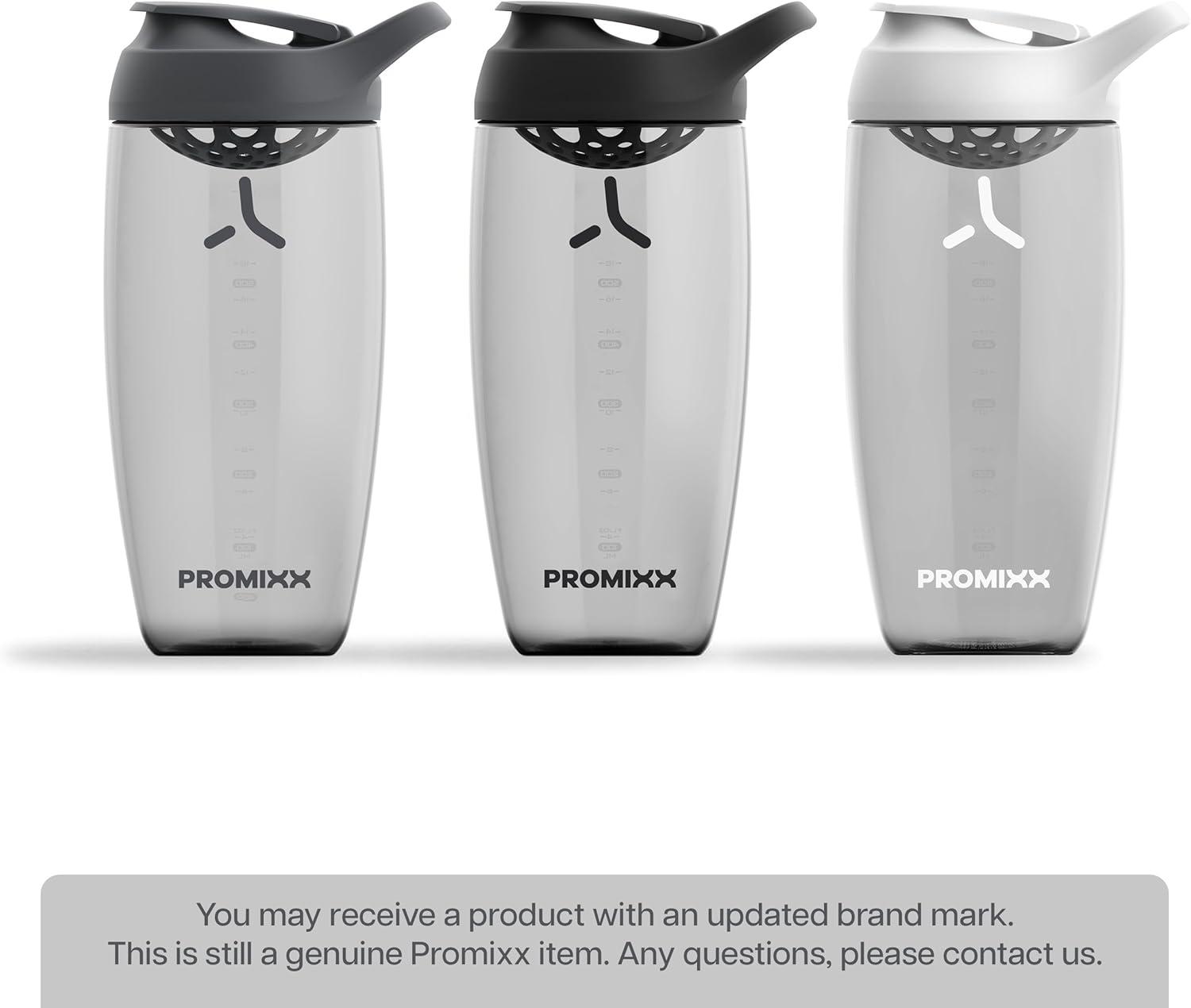 image:imagePromixx PURSUIT bouteille shaker de protines de qualit suprieure pour shakes complmentaires facile nettoyer et durable 950 ml Bleu NuitGris Graphite Noir Blanc