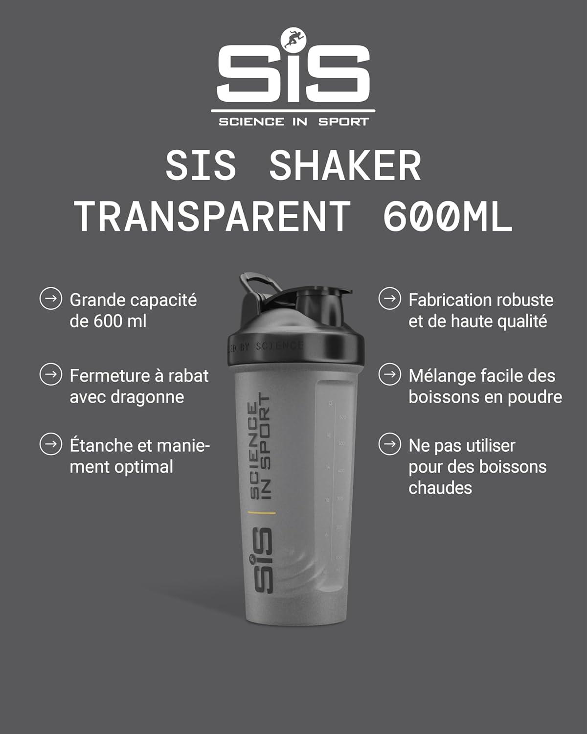 image:imageScience in Sport Bouteille de Boisson Jaune 800ml Avec Systme de Mlange Facile Unique Bouteille dEau pour Vlo Fitness Randonne et Travail Lavable au LaveVaisselleNoir Shaker