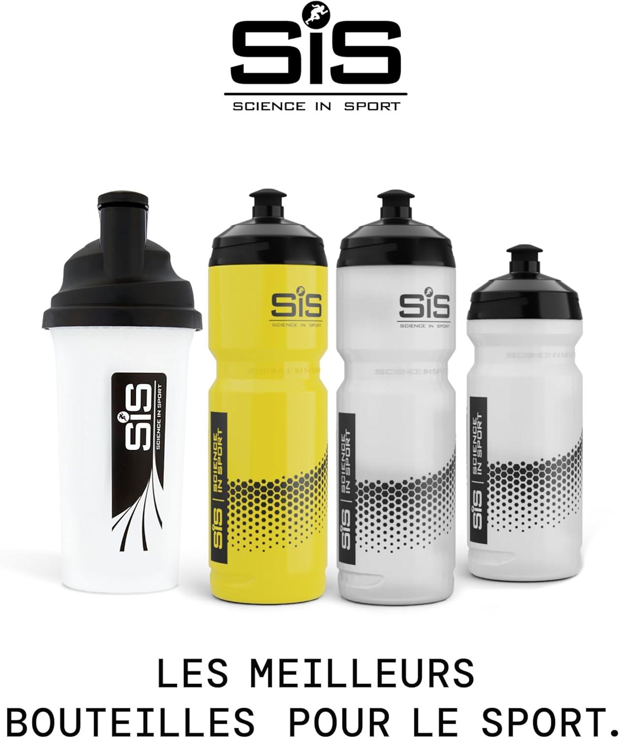 image:imageScience in Sport Bouteille de Boisson Jaune 800ml Avec Systme de Mlange Facile Unique Bouteille dEau pour Vlo Fitness Randonne et Travail Lavable au LaveVaisselleNoir