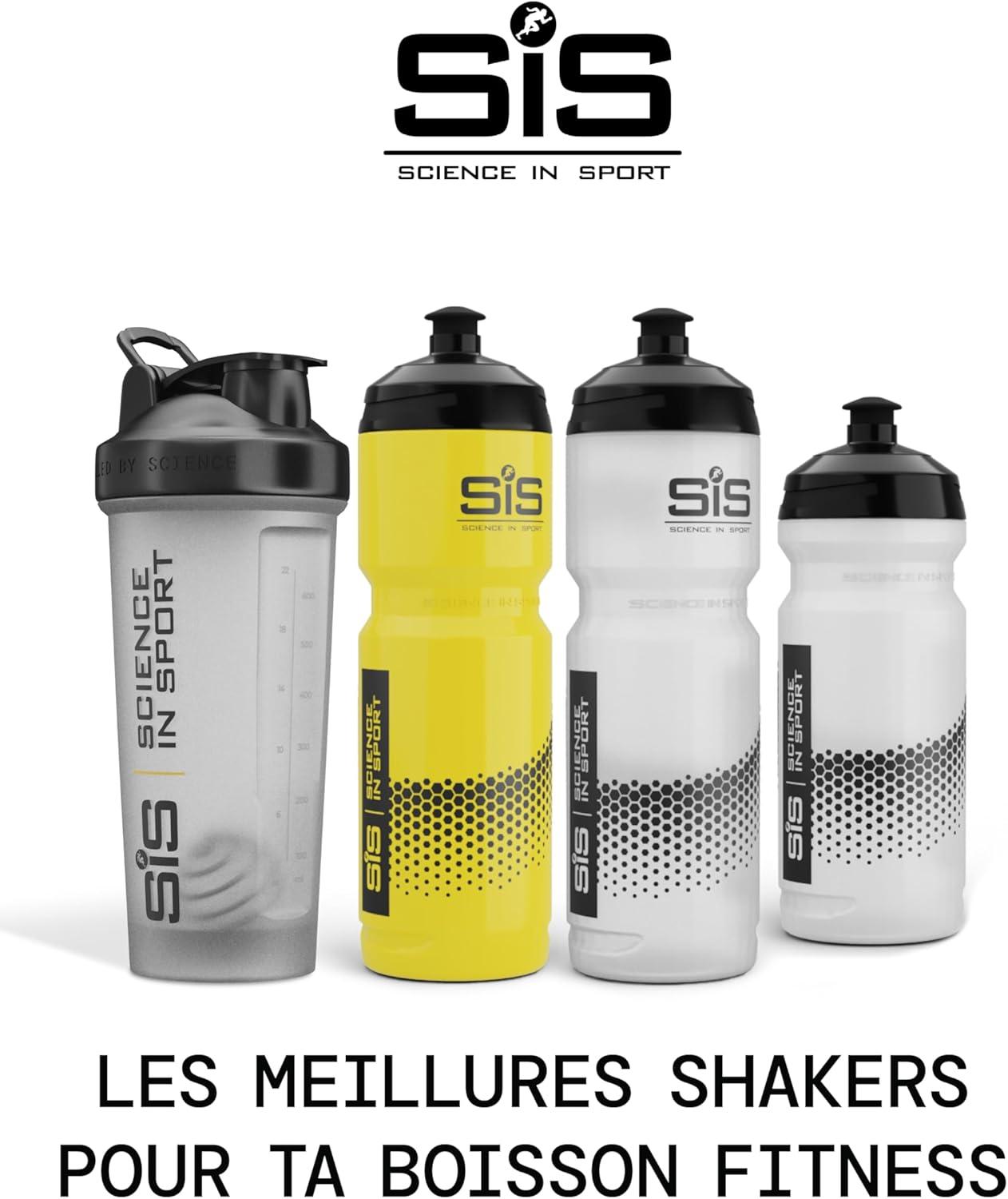 image:imageScience in Sport Bouteille de Boisson Jaune 800ml Avec Systme de Mlange Facile Unique Bouteille dEau pour Vlo Fitness Randonne et Travail Lavable au LaveVaisselleNoir Shaker