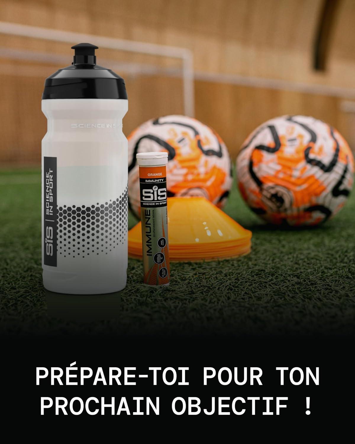 image:imageScience in Sport Bouteille de Boisson Jaune 800ml Avec Systme de Mlange Facile Unique Bouteille dEau pour Vlo Fitness Randonne et Travail Lavable au LaveVaisselleNoir