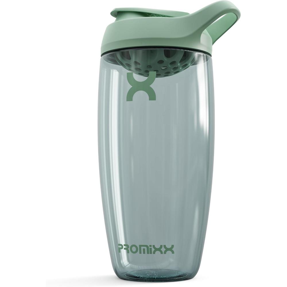 image:imagePromixx PURSUIT bouteille shaker de protines de qualit suprieure pour shakes complmentaires facile nettoyer et durable 950 ml Bleu NuitVert Jonc de Mer