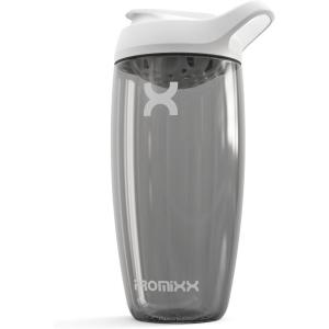 Promixx PURSUIT bouteille shaker de protéines de qualité supérieure pour shakes complémentaires – facile à nettoyer et durable, 950 ml, Bleu Nuit(Céramique Blanche)