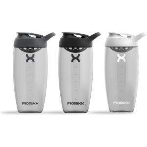 Promixx PURSUIT bouteille shaker de protéines de qualité supérieure pour shakes complémentaires – facile à nettoyer et durable, 950 ml, Bleu Nuit(Gris Graphite + Noir + Blanc)