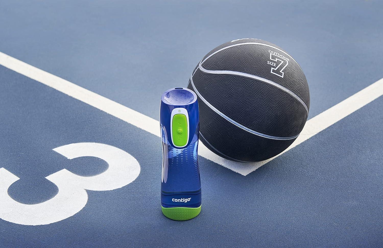image:imageContigo Bouteille dEau Swish Autoseal 500ml Bouteille dEau Grande Gourde sans BPA Gourde de Sport Antifuite pour le Cyclisme et la RandonneBleu Cobalt