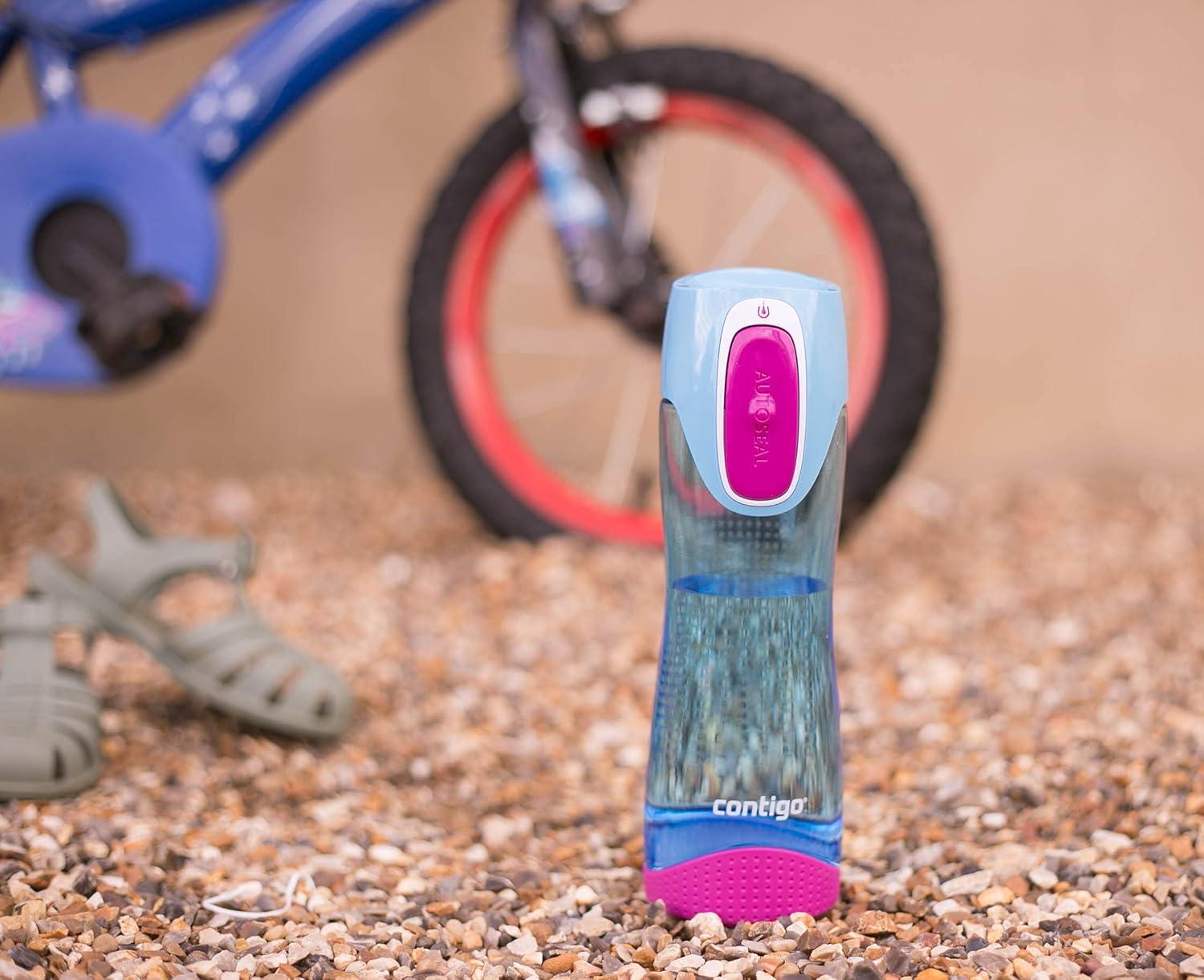 image:imageContigo Bouteille dEau Swish Autoseal 500ml Bouteille dEau Grande Gourde sans BPA Gourde de Sport Antifuite pour le Cyclisme et la RandonneBleu de Ciel