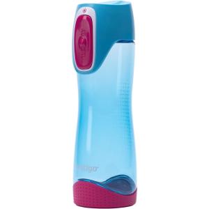 Contigo Bouteille d&rsquo;Eau Swish Autoseal, 500ml, Bouteille d&rsquo;Eau, Grande Gourde sans BPA, Gourde de Sport Antifuite, pour le Cyclisme et la Randonnée(Bleu de Ciel)