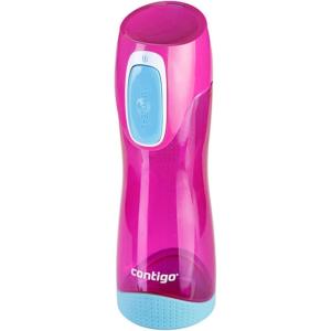 Contigo Bouteille d&rsquo;Eau Swish Autoseal, 500ml, Bouteille d&rsquo;Eau, Grande Gourde sans BPA, Gourde de Sport Antifuite, pour le Cyclisme et la Randonnée(Magenta)