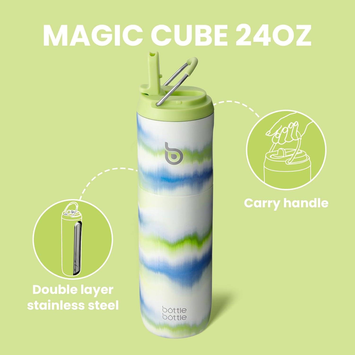 image:imageBOTTLE BOTTLE Bouteille deau isotherme de 710 ml avec couvercle paille poigne en acier inoxydable double paroi sous vide antifuite sans BPA pour sport voyage gym rose jaune bleuAcier Inoxydable avec Plusieurs Couleurs