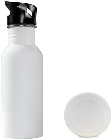 image:imageMRR Lot de 6 bouteilles deau de voyage en aluminium avec couvercle paille pour le sport 600 ml
