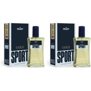 PRADY – Gold Sport pour Homme – 100 ml – Fraîcheur et élégance pour chaque journée(100 ml (Lot de 2))