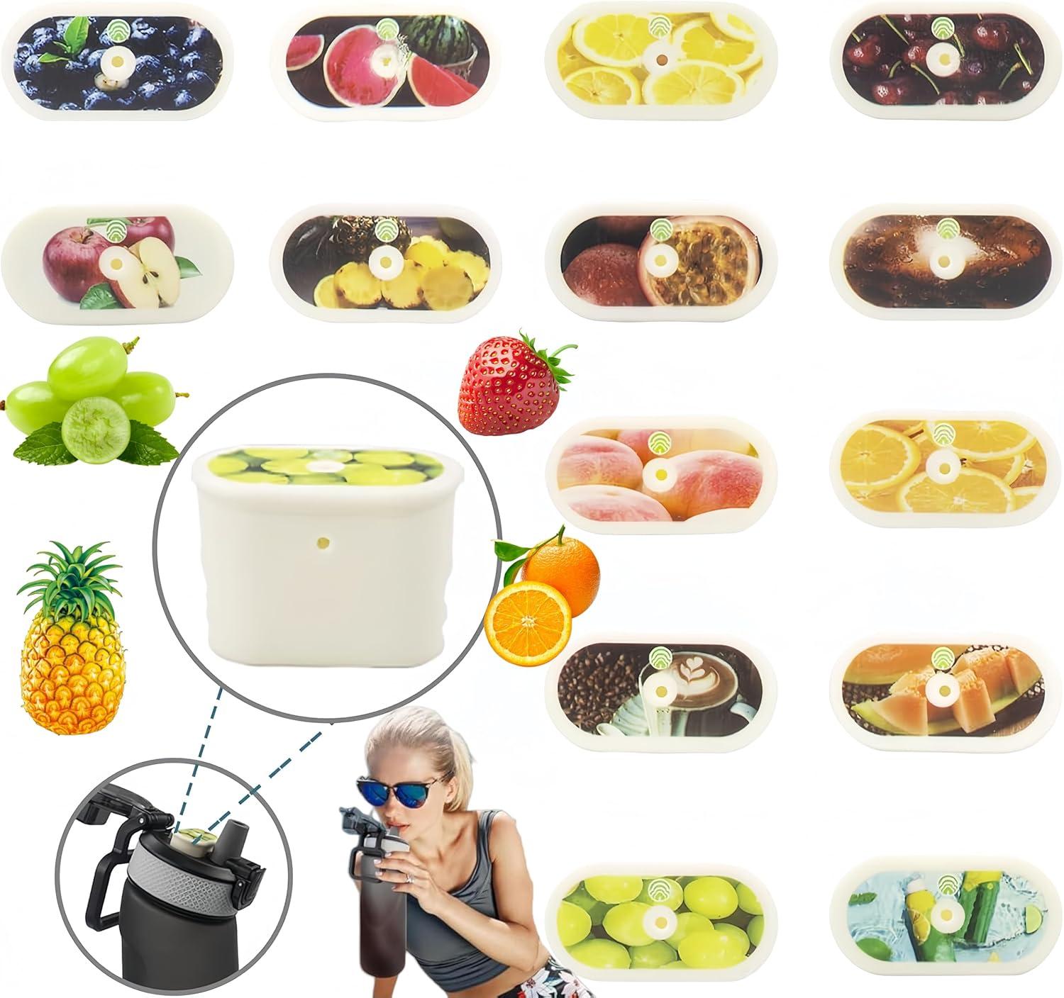 image:imageBouteille deau avec 1 capsule de saveur 20 version amliore 700 ml sans BPA pour salle de sport et activits de plein air Color E 1 Random POD16pod Set