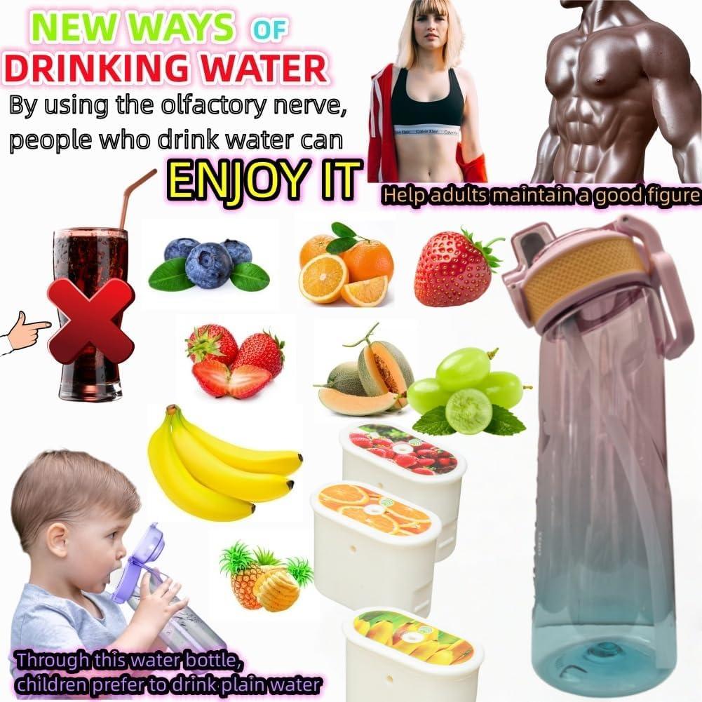 image:imageBouteille deau avec 1 capsule de saveur 20 version amliore 700 ml sans BPA pour salle de sport et activits de plein air Color E 1 Random PODColor B 1 Random Pod