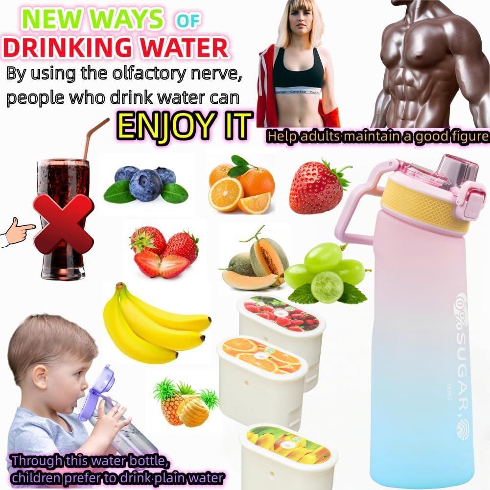 image:imageBouteille deau avec 1 capsule de saveur 20 version amliore 700 ml sans BPA pour salle de sport et activits de plein air Color E 1 Random PODColor D 1 Random Pod