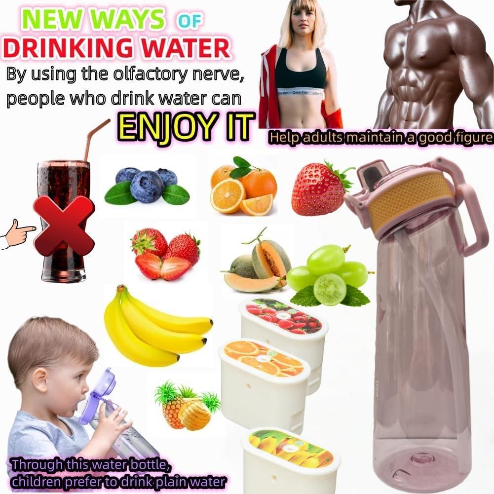 image:imageBouteille deau avec 1 capsule de saveur 20 version amliore 700 ml sans BPA pour salle de sport et activits de plein air Color E 1 Random PODColor H 1 Random Pod