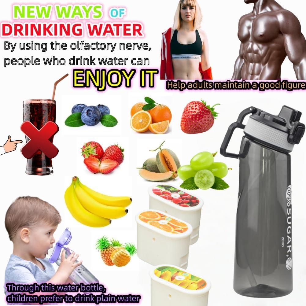 image:imageBouteille deau avec 1 capsule de saveur 20 version amliore 700 ml sans BPA pour salle de sport et activits de plein air Color E 1 Random PODColor K 1 Random Pod