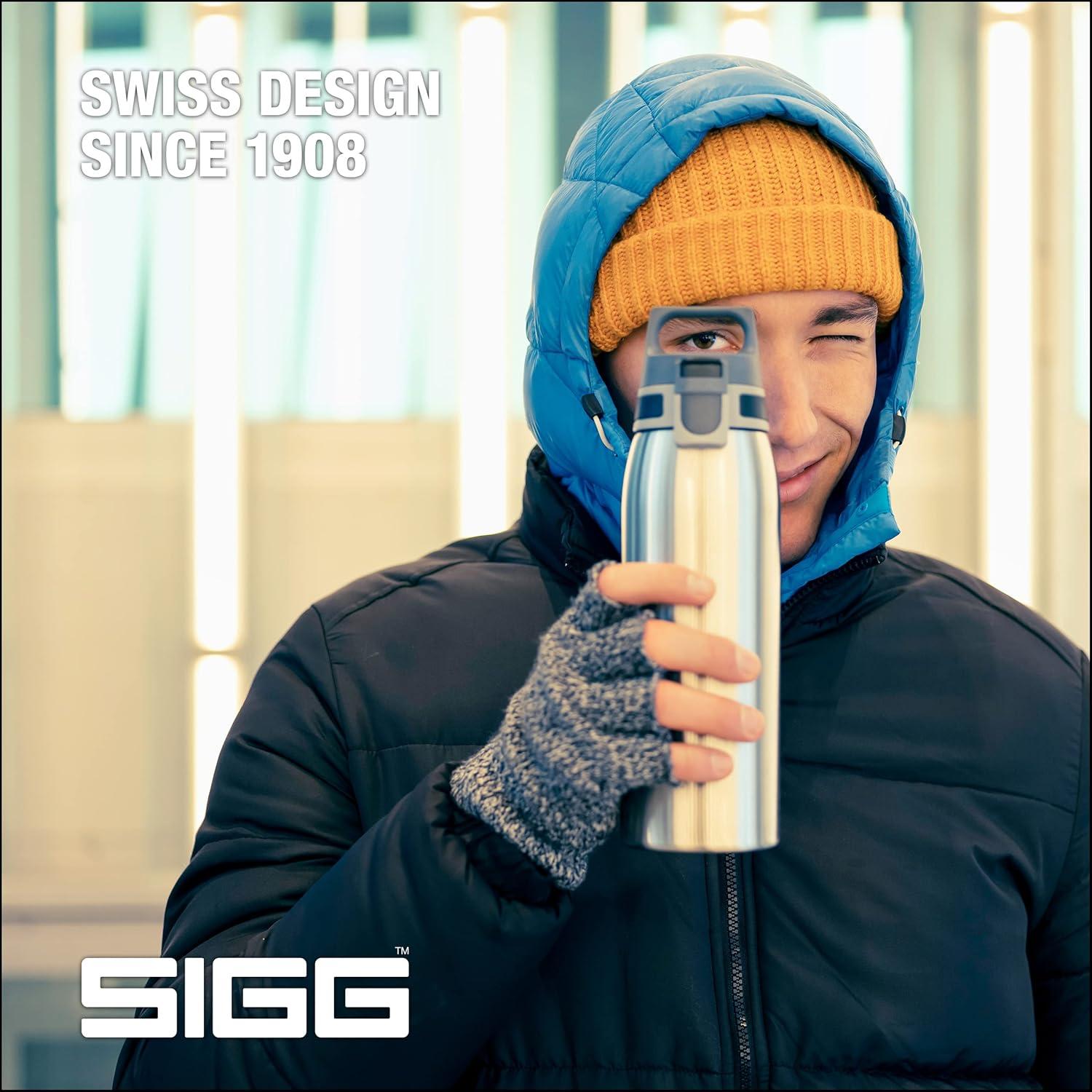 image:imageSigg Gourde Inox Shield ONE Convient Aux Boissons Gazeuses tanche ampamp Lgre Sans BPA Acier Inoxydable 188075L 1L 15LGris