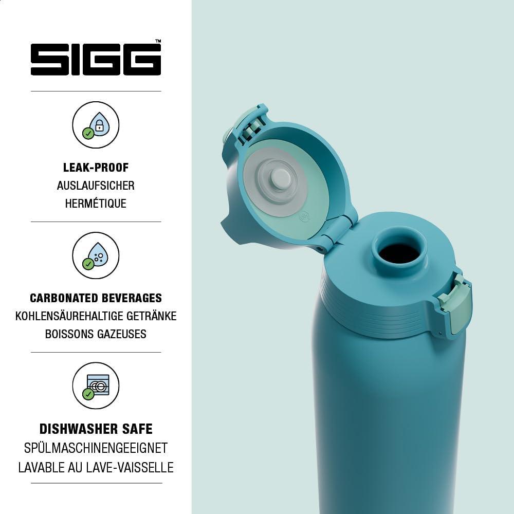 image:imageSigg Gourde Inox Shield ONE Convient Aux Boissons Gazeuses tanche ampamp Lgre Sans BPA Acier Inoxydable 188075L 1L 15LPuya Blue